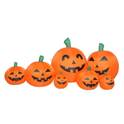 Karl Home 7pcs LED Pumpkin Inflatable Halloween Decoration