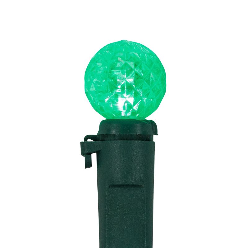 Northlight LED G12 Berry Christmas Lights - 16' Green Wire - Green - 50 ct, 4 of 6