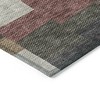 Orange Copper And Charcoal Geometric Washable Indoor Outdoor Area Rug - 4 of 4