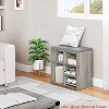 Hallway Shoe Storage Bench w/ Cushion, 3-Tier Adjustable Shelf Shoe Cabinet, Small Shoe Rack Bench - 2 of 4