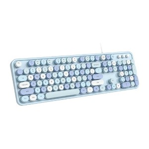 Evo Bytes Wired Typewriter Keyboard With Numeric Pad - 1 of 4