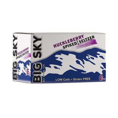 Big Sky Huckleberry Spiked Seltzer - 6pk/12 fl oz Cans