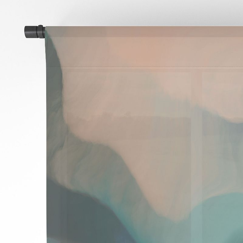 Marta Barragan Camarasa Abstract tidal waves Single Panel Sheer Window Curtain - Deny Designs, 4 of 7