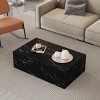 Rectangle Wood Coffee Table Block Central Table MDF Tea Table-Cuddlewood - 2 of 4