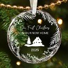 Our First Christmas Ornament, New Home, Glass Christmas Ornament, House Warming Gifts - 3 of 3