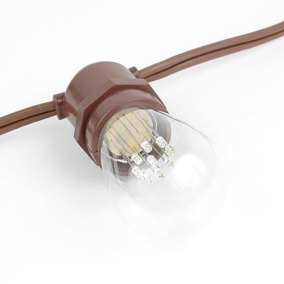 Brown PVC Commercial Grade Outdoor String Light Set
