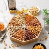 Gourmet Mixed Nuts Christmas Gift Basket in Reusable Bamboo Platter – XL 2 lb Tray with 8 Premium Nut Assortments, Kosher - 3 of 4