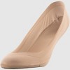 Peds Women's 2pk V-Neck Super Low Liner Socks - Nude/Tan 5-10 - 3 of 4