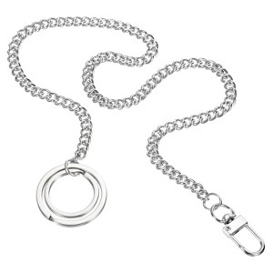 Unique Bargains Wallet Jeans Belt Handbag Nickel Plated Metal Chains with Keyring Clasps - 1 of 4