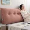 Bekrvio Multiple Sizes Headboard Pillow Wedge Reading Support Backrest Cushion with Pocket & Removable Cover for Bed Sofa Daybed - 2 of 4
