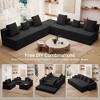 GYIIYUO 128" Oversize Modular Sectional Sofa, Modern U-Shape Sectional Couch, Upholstered Couches for Living Room Bedroom, No Assembly Require - 4 of 4
