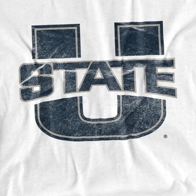 Men's Utah State University Official Distressed Primary T-Shirt
