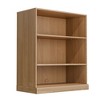 31" Black Doorless Wood Grain Decorative Storage Cabinet, for Bedroom, Living Room - 2 of 3