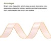 Unique Bargains Double Face Wide Satin Ribbon with Gold Edges for Wedding Bouquet - 3 of 4