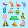 Joyfy 50PCS Magnetic Tiles Set with Dinosaur for Toddlers Kids Age 3-8 Educational STEM Toy Xmas Birthday Party Gift for Boys & Girls Ages 3 4 5 6 7 - 3 of 4