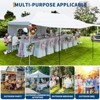 10x20 Pop Up Canopy Tent, for Parties with Roller Bag, with 6 Removable Sidewalls, Upgraded Thickened Legs, 6 Sand Bags - 3 of 4