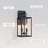 Ferris 2pk Outdoor Metal Lantern Wall Light - Nathan James Black - 3 of 4