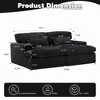 Oversized Corduroy Double Chaise Sleeper Sectional Sofa Bed with Deep Seat, Modular Design, and No Assembly Required - 3 of 4