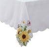 Sunflower and Daisies Cutwork Tablecloth - Elrene Home Fashions - 2 of 3