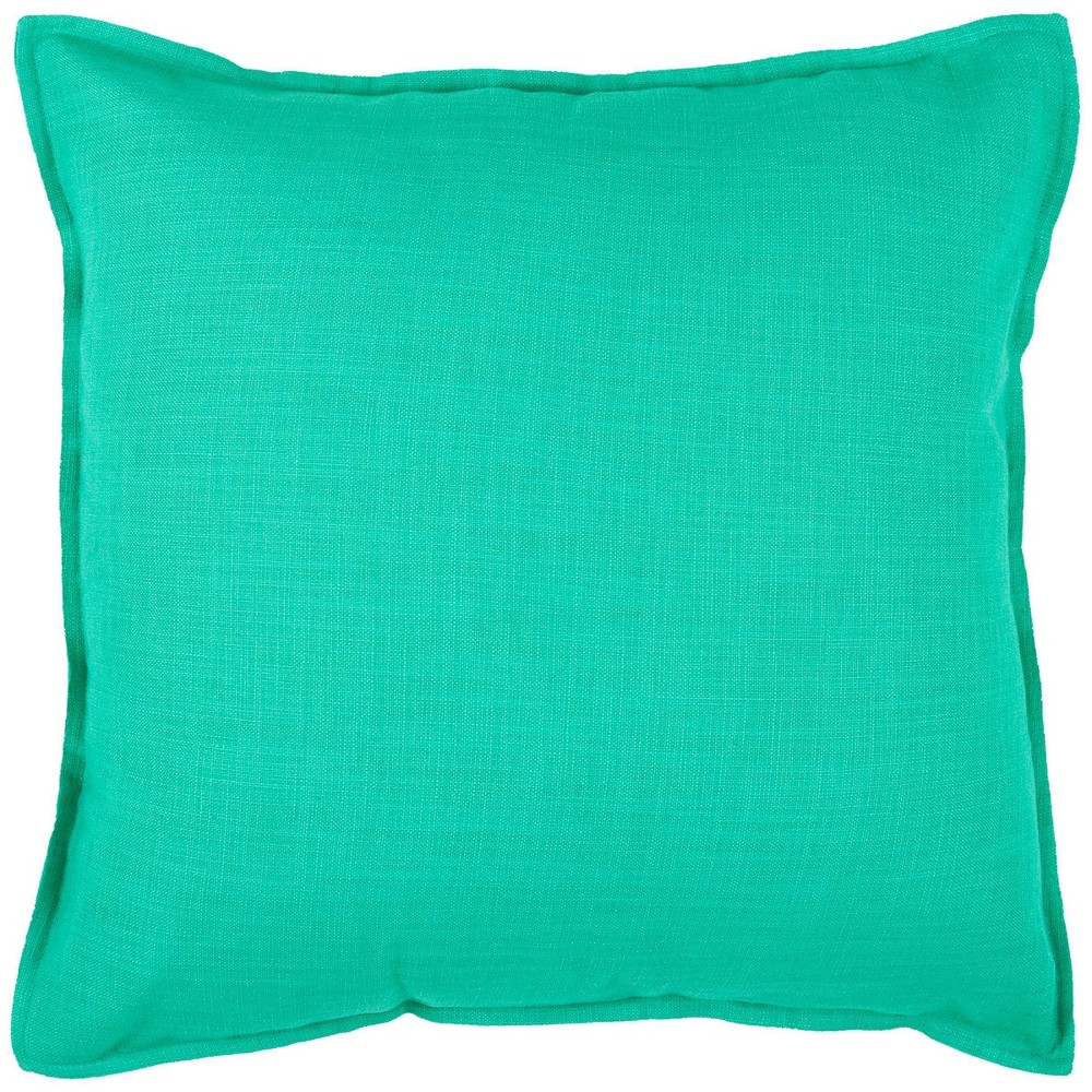 Photos - Pillow 20"x20" Oversize Solid Square Throw  Turquoise - Rizzy Home