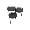 Moti Anaheim Indira Farmhouse Metal/Solid Wood Foldable Planter Stand in Black - 2 of 3