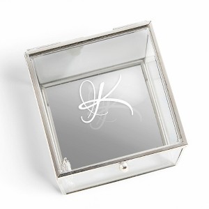 Personalization Mall Classic Celebrations Personalized Glass Jewelry Box - 1 of 2