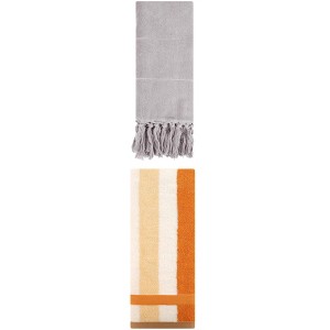REGALWOVEN 2 Packs Cotton Absorbent Soft Decorative Bathroom Hand Towel for Kitchen - 1 of 4