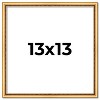 PosterPalooza | Square Classic Modern Gold Picture Frame - UV Acrylic, Foam Board Backing, Hanging Hardware - 2 of 4
