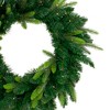 Northlight Pre-Lit Gunnison Pine Artificial Christmas Wreath - 36" - Warm White LED Lights - 3 of 3