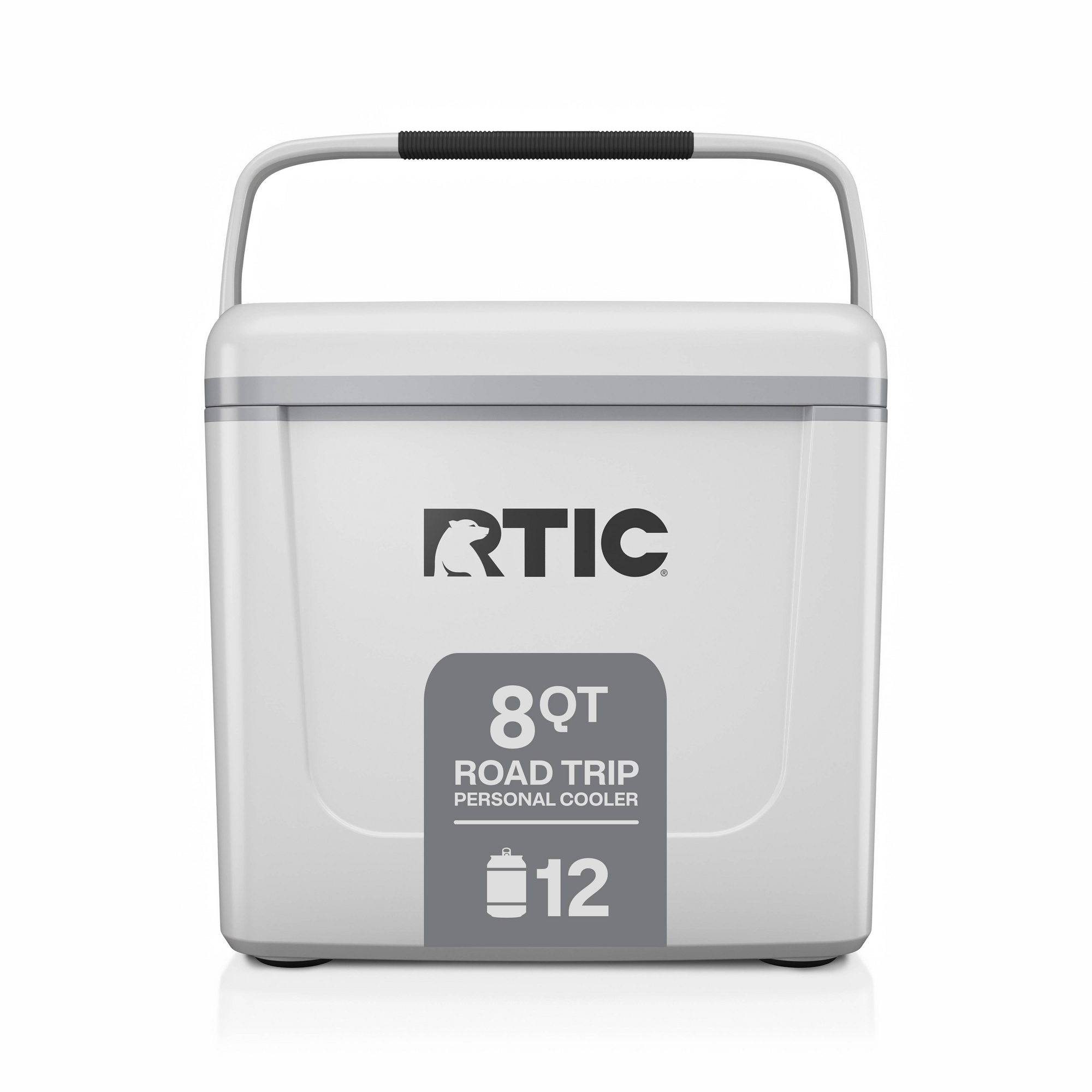 RTIC Outdoors 8qt Road Trip Personal Cooler - White: Hard-Sided, Polypropylene, 12 Can Capacity