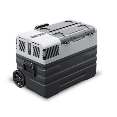 Gray Electric Portable Cooler with Wheels, 42 Quarts