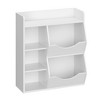5-Cubby Kids Bookshelf & Playful Bookcase for Boys and Girls, Toy Storage Organizer for Books and Toys - 3 of 4