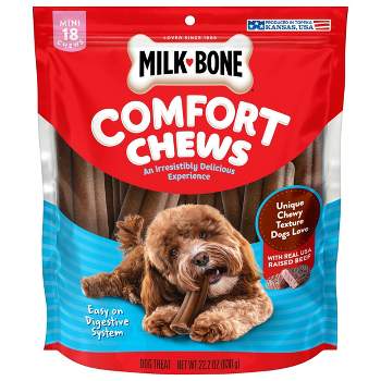 Milk-Bone Comfort Chews Beef Flavor Mini Dog Treat - 22.2oz/18ct
