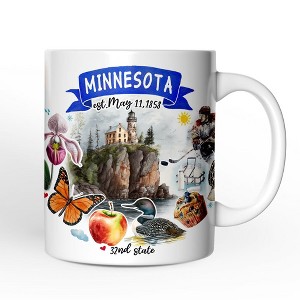 Artistic Minnesota State Themes and Landmarks Mug (Non-Custom Only)| OrnamentallyYou - 1 of 4