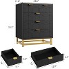 2/3/4/5/6/7 Drawer Dresser with Metal Legs, Wood Dressers Chest Organizer with Wide Storage, Modern Chest of Drawers for Bedroom, Living Room,Hallway - 2 of 4