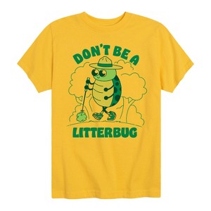 Boys' - Instant Message - Don't Be A Litterbug Short Sleeve Graphic T-Shirt - 1 of 4