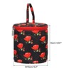 Unique Bargains Portable Crochet Knitting Sewing Craft Yarn Storage Bag Red Rose 5.12" x 5.51" - 2 of 4