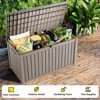 Kumasinova 180 Gal Oversized Storage Deck Box for Outdoor Use,All Weather PP Resin,Garden Seat Storage Box,Waterproof,Seats 2 People - 4 of 4