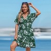 Women's Floral Print V-Neck Sundress with Puff Sleeves - Cupshe - 2 of 4