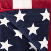 50"x60" American Flag Stars Striped Fleece Throw Blanket - Saro Lifestyle: Cozy Patriotic Vintage Style - 3 of 3