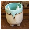 Colorful Ceramic Fox Planters 10.5"H – Whimsical Glazed Animal Pots, Set of Three by Kalalou - 3 of 4