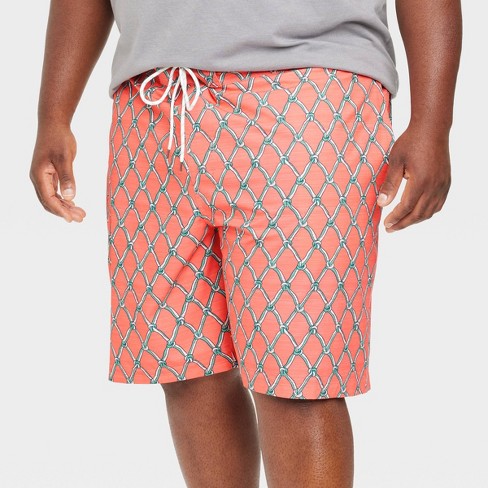 Men's Big & Tall 9 E-board Swim Shorts - Goodfellow & Co™ Coral