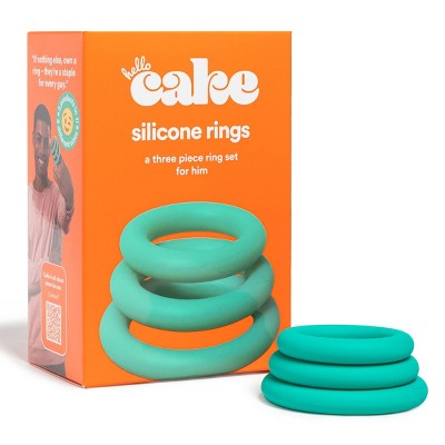 Hello Cake Silicone Rings Set of 3 C-Rings