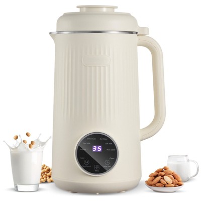 8 in 1 Automatic Nut Milk Maker Machine,35oz Multi-Functional Soy Milk Maker with 10 Blades