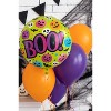 LoonBalloon 21" Halloween Boo Foil Balloon with 4 Latex Balloons – Spooky Party Decoration Set - 3 of 4