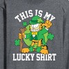 Men's - Garfield - This is My Lucky Shirt St. Patrick's Day Long Sleeve Graphic T-Shirt - 2 of 4