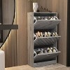 Famapy 3-Tiers Entryway Shoe Cabinet With Flipped Drawers - 2 of 4