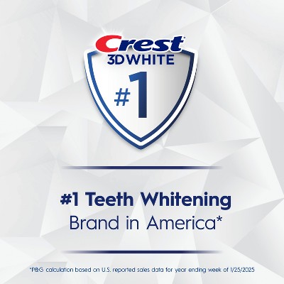Crest 3D White Brilliance Vibrant Peppermint Teeth Whitening Toothpaste - 0.85oz