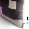 Slickblue Decorative Knitted Patchwork Fabric Pillow Cushion - 19.7x19.7 inches, 3 Different Design Options - 3 of 4