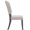 Bernard Beige Linen & Weathered Gray Oak Finish Side Chair (Set of 2) - 3 of 4